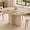 Natural, variant on TacleeKii 43.3''-59'' Extendable Round Dining Table for 4-8, Modern Kitchen Oval Dining Table with Removable Leaves, for Dining Room, Kitchen, Black