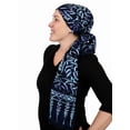 thumbnail image 2 of Head Scarf for Women Cancer Headwear Chemo Scarves Headscarves Headcovers 15 X 60 (Calypso Blues), 2 of 3