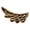 Gold, variant on Ywmsfl Side Bangs Clip Students Hair Decorations Sewing Patches Wing Badge Appliques for Enthusiasts and Fashion