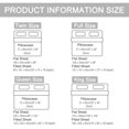 thumbnail image 5 of PiccoCasa 4 Pieces Bed Sheets Set with Flat Sheet, Fitted Sheet and Pillowcases King Light Purple, 5 of 6