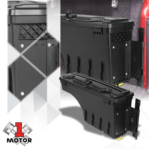 Right Truck Wheel Well Storage Tool Box w/Lock for 1720 F250/F350