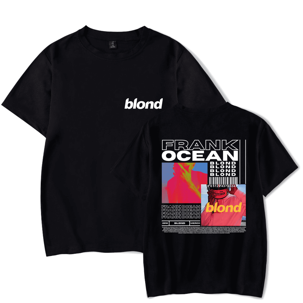 frank ocean blonds Tシャツ vinyl バンドTシャツ Frank Ocean Merch T-shirt Blond Blonde Album Cover Tee