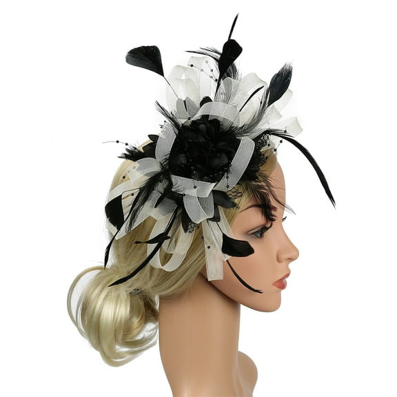 Dyfzdhu Headwear For Women Fashion Hats For Fascinators Pillbox Flower Hat For Tea Party Cocktail Ball Wedding Church