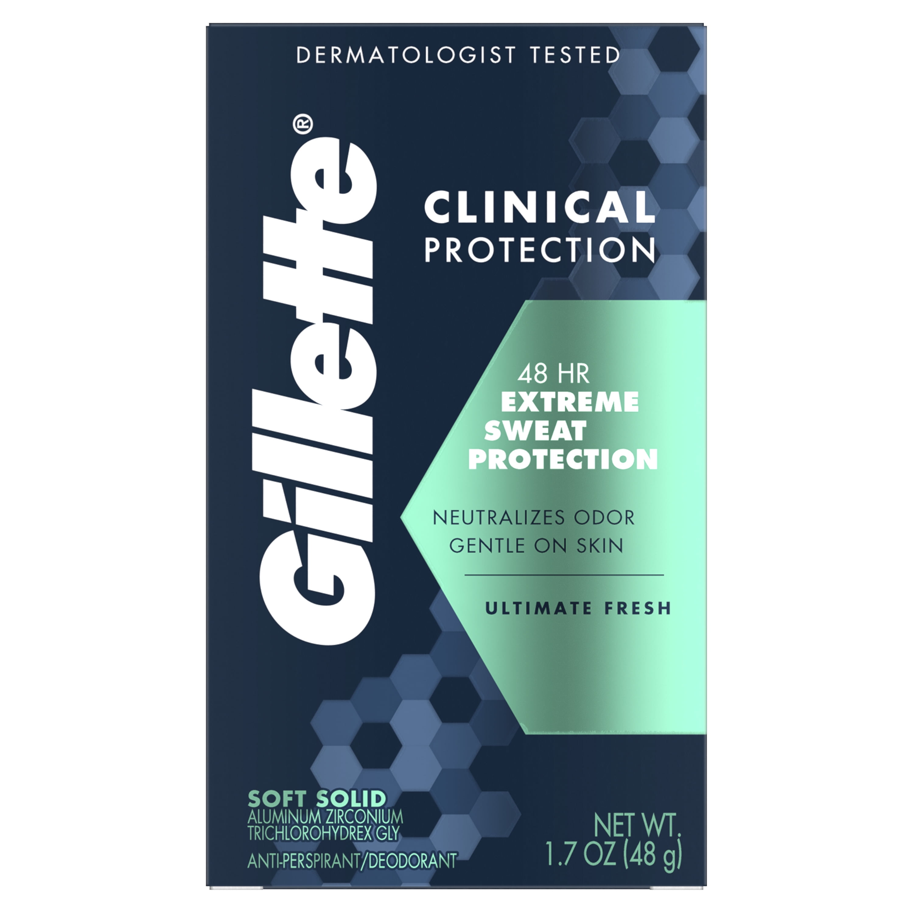Gillette Clinical Soft Solid Ultimate Fresh Antiperspirant Deodorant 1.