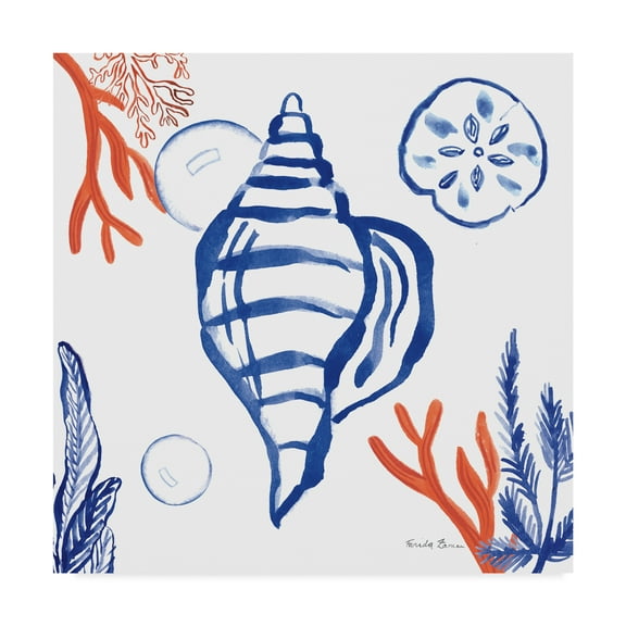 Trademark Fine Art 'Coastal Jewels II' Canvas Art by Farida Zaman