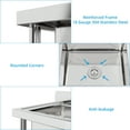 thumbnail image 2 of Stainless Steel 3 Compartment Sink Freestanding Commercial Sink, Prep & Utility Sink for Restaurant, Laundry, Garage, Workshop Sink with Legs, Outdoor, 2 of 8