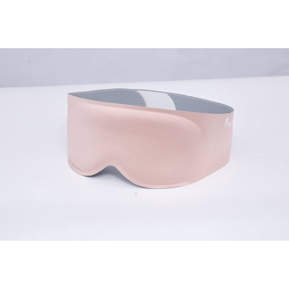 FACEMOON Blackout Weighted Eye Mask 3D Design for Men and Women Soft Sleep Experience Soft Memory Foam Lash Extension Friendly Travel Pink