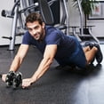 thumbnail image 2 of Kit de entrenamiento abdominal con rodillo de rueda AB, barras de flexiones, cuerda para saltar y rodilleras, perfecto entrenamiento abdominal para el core., 2 of 6