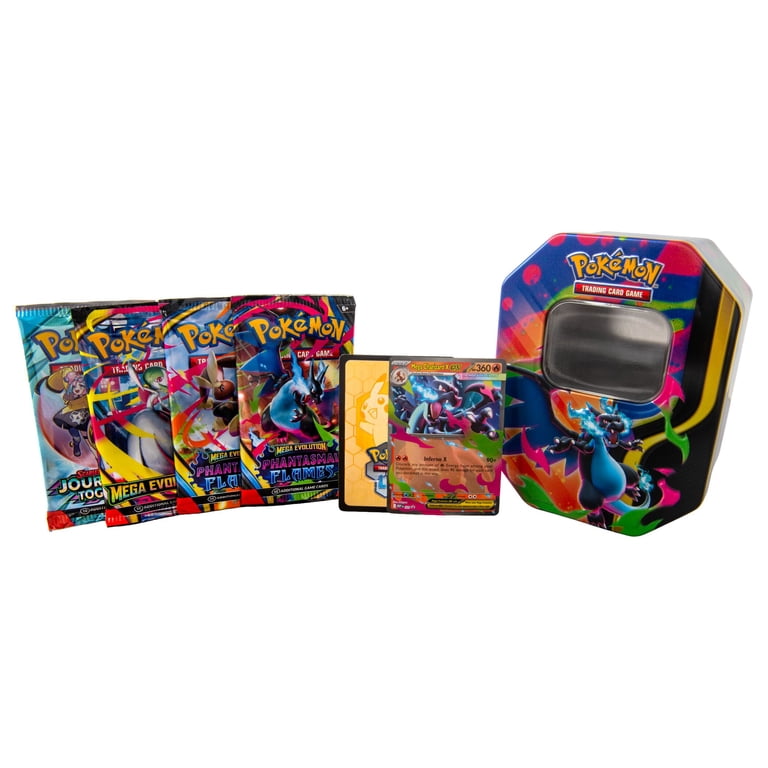 Pokemon Trading Card Games Mega Charizard Tin ( 1 Tin at random