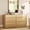 Oak, variant on WAMPAT Modern TV Stand for TVs Up to 75", 2-in-1 Entertainment Center TV Console with 4 Doors and Adjustable Shelf, Wooden Media Console Cabinet for Living Room, Bedroom, Beige