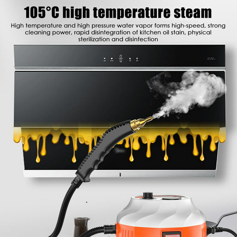 Hapyvergo 2500W Handheld Steam Cleaner High Pressure Steamer for Cleaning  for Grout Tile Hand Held Portable Steamer Cleaner for Car Auto Small Mini