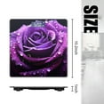 thumbnail image 2 of Bathroom Scale, Highly Accurate Digital Body Scale,Precisely Measures Weight up to 400 lbs-Purple Rose With Water Droplets On Petals, 2 of 4