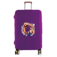thumbnail image 1 of Travel Luggage Cover Baggage Suitcase Protector Washable Reusable Dustproof Scratch-proof Suitcase Cover Butterfly Print Pattern 8butterfly letter O M, 1 of 6