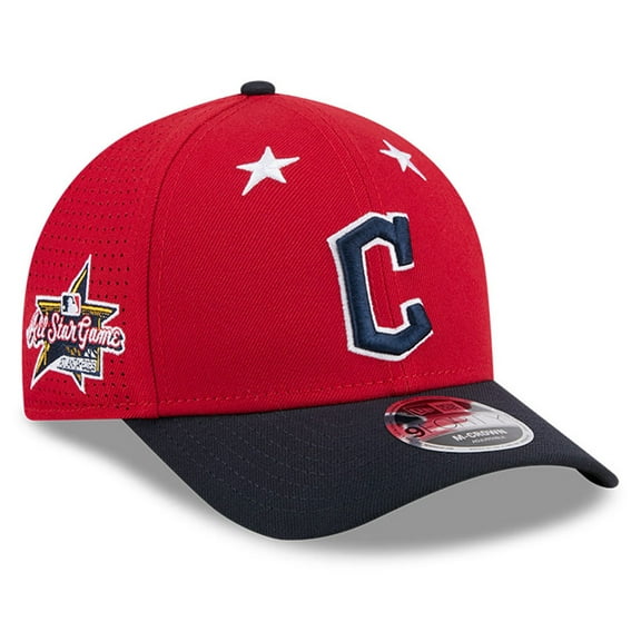 Men's New Era Red/Navy Cleveland Guardians 2025 MLB All-Star Game 9FORTY M-Crown Adjustable Hat