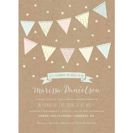 Bridal Celebration Banner Standard Bridal Shower Invitation