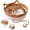 caramel color, variant on TripleHBB Handwoven Cat Basket for Cats, Interactive Scratchable Cat Bed Basket with Toy Tail, Flexible Nest Design Cat Cave for Play, Rest & Stress Relief,All Season Universal Scratch-Resistant