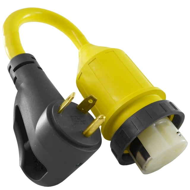 Conntek 15381 RV Adapter RV 30-Amp Plug to 50-Amp 125/250V Locking Female Connector