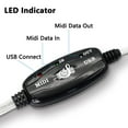EEEkit 2 in 1 MIDI to USB Cable (6.6FT), PC to Music Studio Keyboard ...