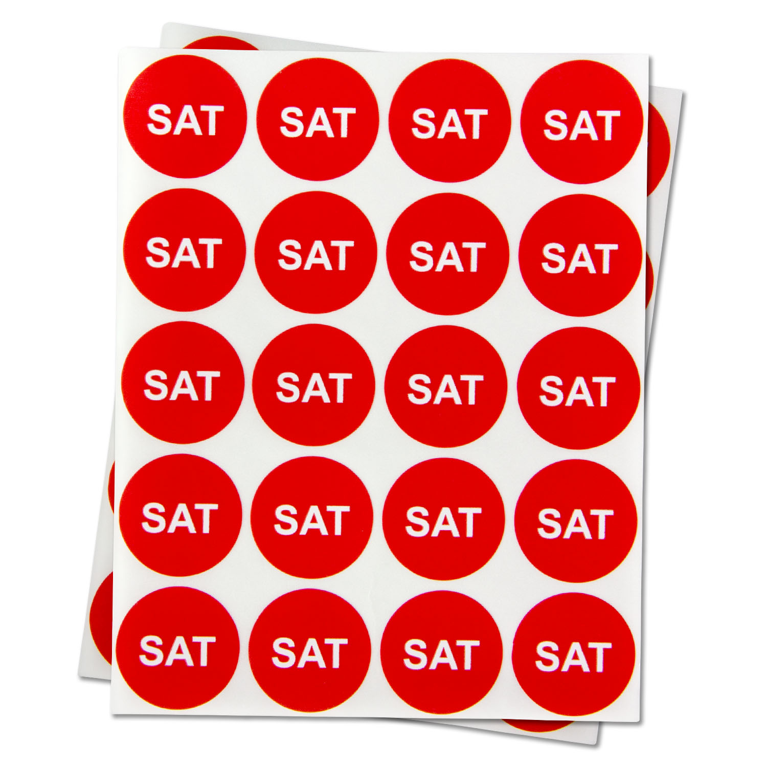 OfficeSmartLabels 1" Round Saturday Labels for Inventory or Shipping