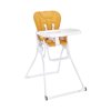 joovy Nook NB High Chair, Compact Fold, Adjustable Tray, Reclinable Seat for Newborn, Mustard