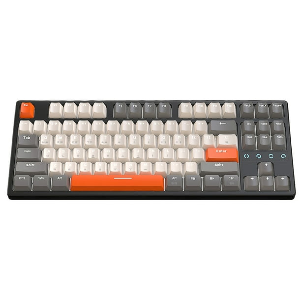 Teclado para juegos K87, teclado mecánico RGB de 87 teclas, coreano para ordenador, portátil y PC