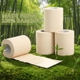thumbnail image 3 of Bamboo Toilet Paper, 4 Ply 60 Rolls, Unbleached, Strong & Soft Toilet Tissue Bulk, Chemical Free Bathroom Tissue Rolls, 3 of 8
