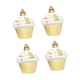 thumbnail image 5 of 4 adornos navideños para cupcakes, adorno colgante para de Navidad, colgante navideño, de postre para pared de familia y amigos, estilo Dorado, 5 of 8