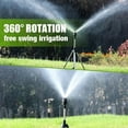 thumbnail image 7 of Sinyiin 360 Rotating Garden Sprinkler On Adjustable Tripod Base 1Inch Hose Adapter Fit for Patios Greenhouses Flowerbed Watering, 7 of 7