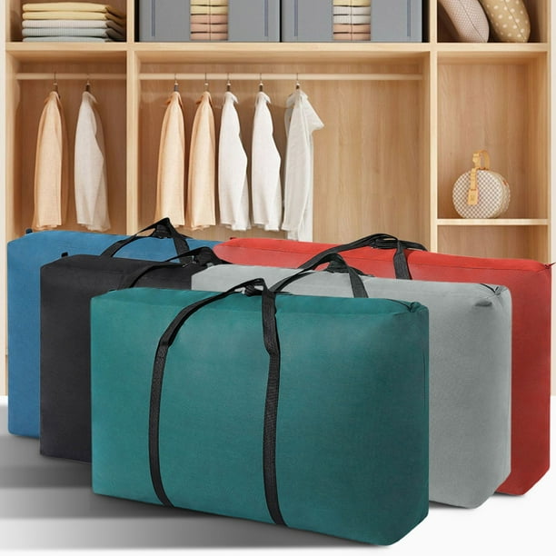 Bolsa grande de almacenamiento con doble cremallera - 20L x 14W x 9H - PVC y poliéster resistentes a desgarros de alta resistencia - Organizar y proteger artículos