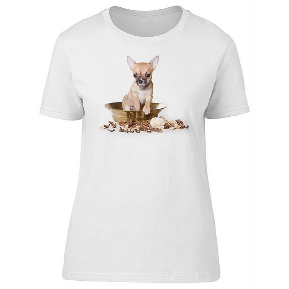 Cute Baby Chihuahua, Puppy T-Shirt Women -Image by Shutterstock, Female x-Large