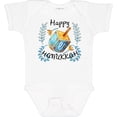 thumbnail image 3 of Inktastic Happy Hanukkah Dreidel and Laurels Boys or Girls Baby Bodysuit, 3 of 5