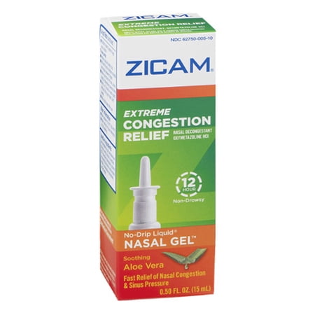 Zicam Extreme Congestion Relief Liquid Nasal Gel - 0.5 Oz, 2 Pack