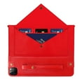 thumbnail image 5 of Dteck Case for iPad Air 13 inch 2024/iPad Pro 12.9" 2022/2021/2020,Folio Stand PU Leather Cover with Hand Strap, Crossbody Protective Case w/Pen Holder Card Slots Envelope Pocket Wallet Case,Red, 5 of 8