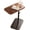 Walnut Tabletop, variant on Adjustable Height C Shaped End Table, 360° Swivel Small Side Wooden Sofa Tray for Living Room, Bedroom, Office, Floating Nightstand, Mini Coffee Table, Sofa Bathtub Side Desk (Walnut)