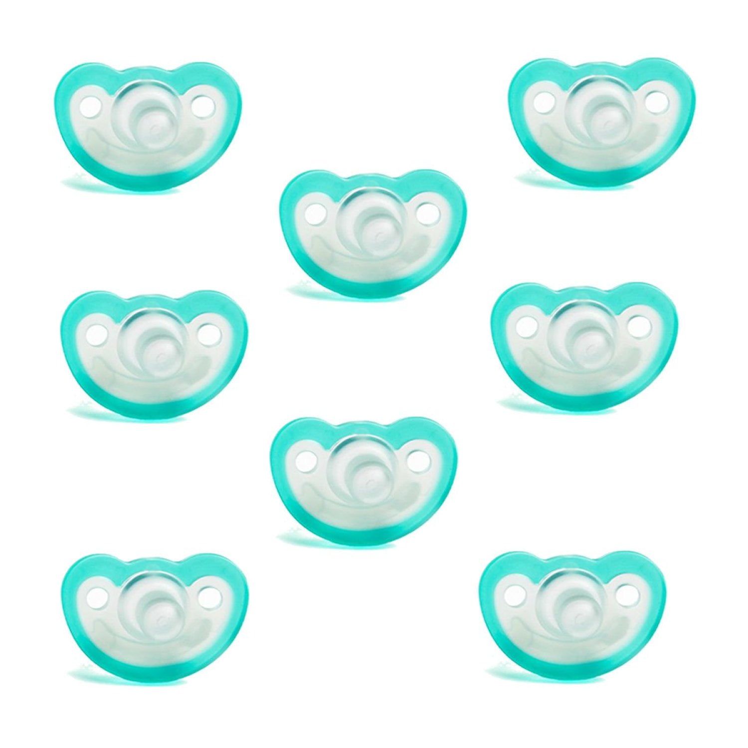 Bilot JollyPop Baby Pacifier 3+ Months 8 Pack Teal