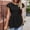 Black, variant on Women's Summer Tops Casual Linen Shirts for Women Loose Fit Cotton Blouses for Women Boho Short Sleeve Blouses for Women my recent orders