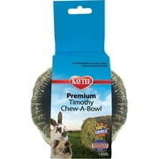 Kaytee Premium Timothy Hay Chew-A-Bowl for Rabbits, Guinea Pigs, and Chinchillas