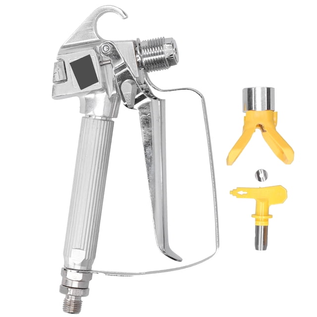 Pistola pulverizadora de Pintura sin Aire, Pistola pulverizadora Máquina pulverizadora de Pintura portátil sin Aire de Alta presión con Boquilla y Base