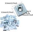 thumbnail image 4 of PinesC 2020 Series T Sliding Nut100PCS M5 Thread Slide in for 20x20 Standard 6mm T-Slot Aluminum Extrusion Profile, Hammer Nut Block Square Nuts,M5 T Nut M5, 4 of 5