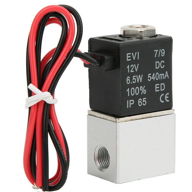 Válvula Solenoide de Respuesta Rápida DC12V Para Agua Aire Aceite 2 Posiciones 2 Vías ANGGREK