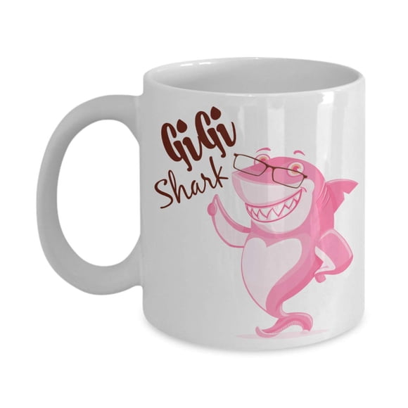 Gigi Shark Mug - Mother Birthday or Special Occasion- 11 oz Coffee Mug for Mom, Wife, Grandma