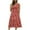 A-Red, variant on Women's Summer Dresses 2025 Beach Casual Sleeveless Floral Print Tank Loose Sundress With Pocket A-Red