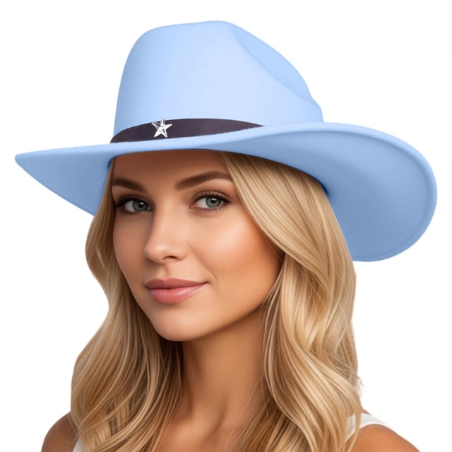 Western Style Cowboy Hat for Everyday Casual Wear Unisex Adult Riding Accessory with Classic Solid Design and Versatile Seasonal Use