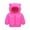 Hot Pink, variant on YYDGH Kids Toddler Baby Boys Girls Winter Coat Bear Hooded Light Puffer Padded Jacket Solid Zipper Windproof Outwear Snowsuit(Green,3-4 Years)