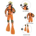 thumbnail image 6 of FRCOLOR Fish Tank Resin Diver, Orange Aquarium Adornment for Seawater and Freshwater Environments, 6 of 7