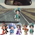 thumbnail image 1 of Xihbxyly Colgante para Espejo Retrovisor de Coche, Diseño de Personajes de Ópera China, Llavero de Acrílico, Ligero y Resistente, Regalo Cultural Único, Decoración para Coche, Fácil Instalación, Rega, 1 of 6