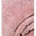 thumbnail image 3 of Sherpa Rose Embossed Throw Plush Cozy Super Soft Bed Blanket, 3 of 5