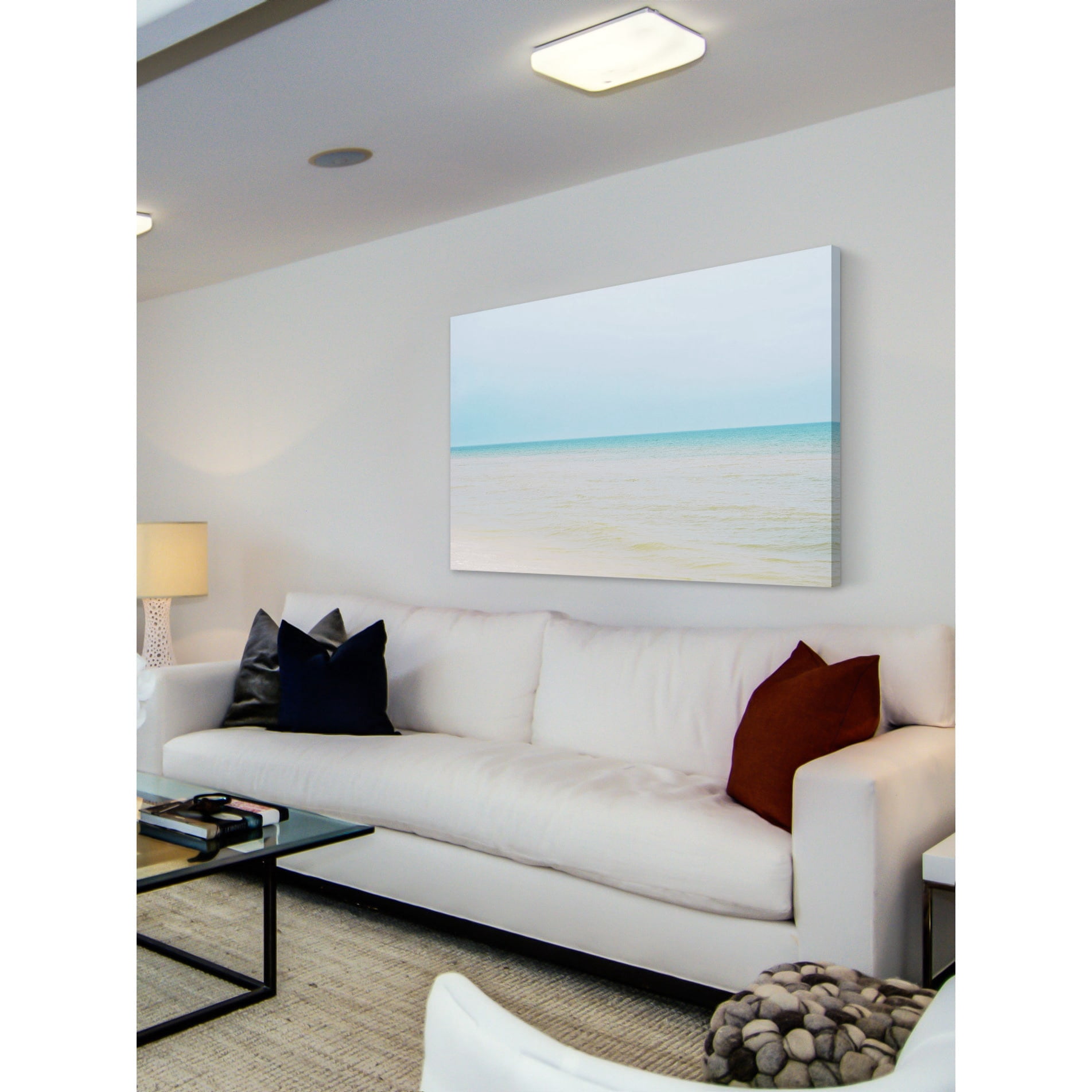 "The Sleeping Sea" Painting Print on Wrapped Canvas