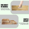 thumbnail image 4 of Wooden 2 Step Stool for High Beds, Solid Pine Wood Stepping Stool with Handle for Seniors Adults, 4 of 6