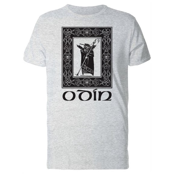 Smartprints Mens Graphic Tee - Viking God Odin In A Frame - Regular Fit 100% Cotton